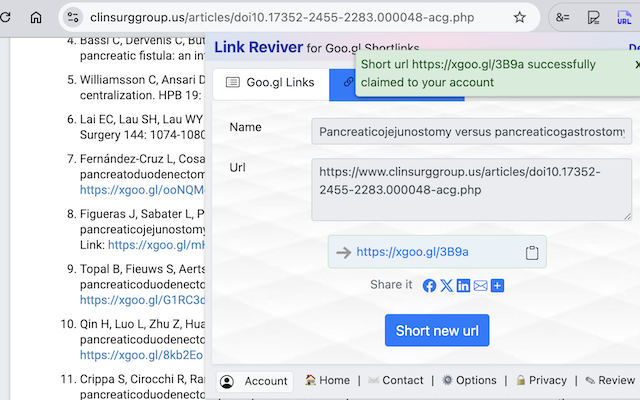 Create New Links - Generate New Shortlinks Automatically